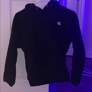 black champion hoodie